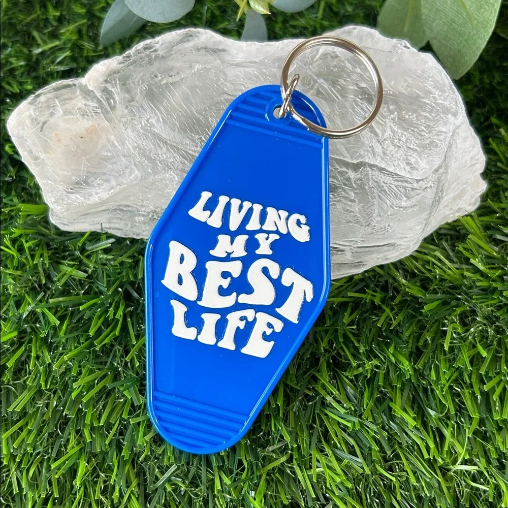 Two Custom Made Key Chain Bag Charms NWOT